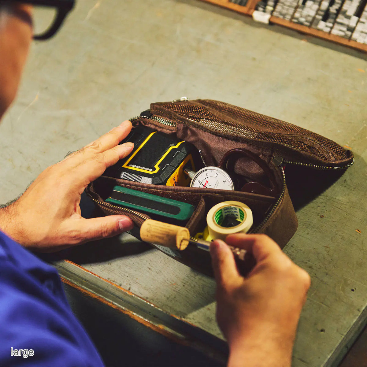 Hobonichi Printers Drawer Pouch – Letterpress Art Director Organizer