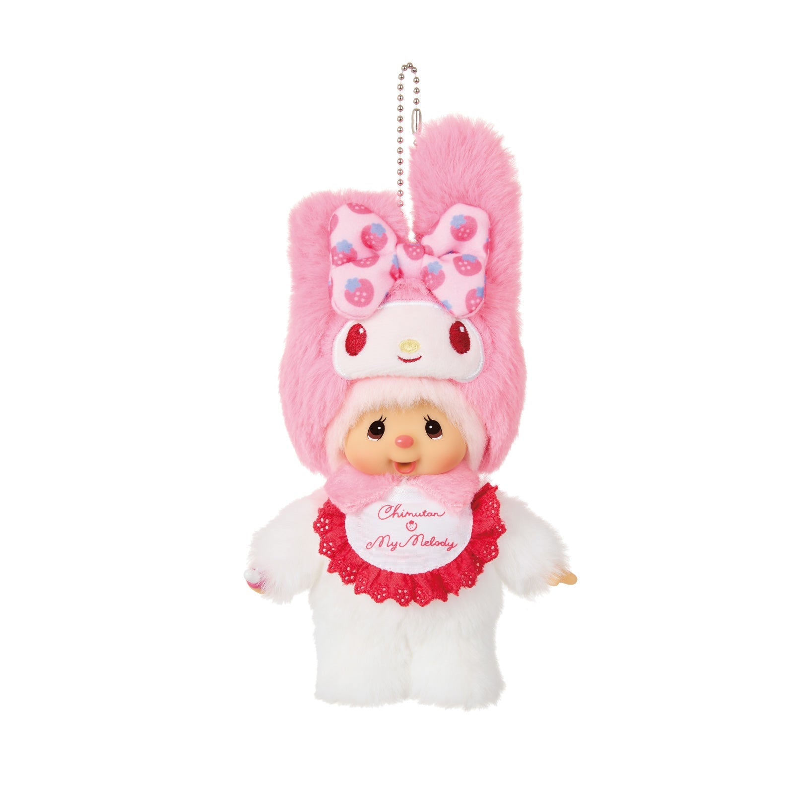 Monchhichi x Kuromi & Chimutan x My Melody Anniversary Plush Keychain
