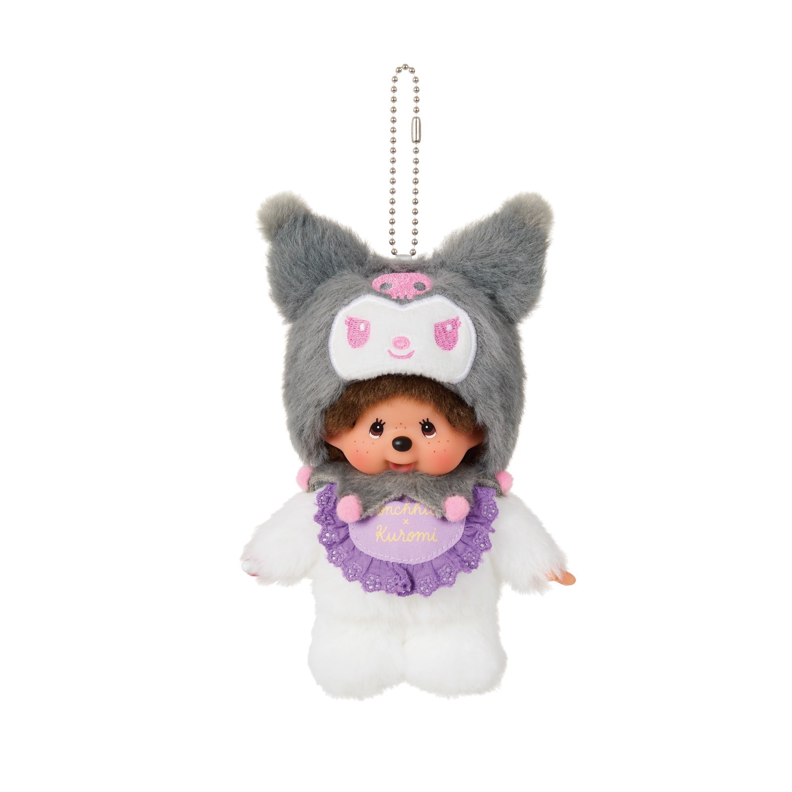 Monchhichi x Kuromi & Chimutan x My Melody Anniversary Plush Keychain
