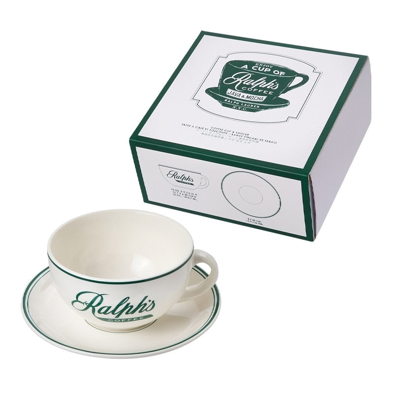Ralph's Coffee Cup and Saucer Set