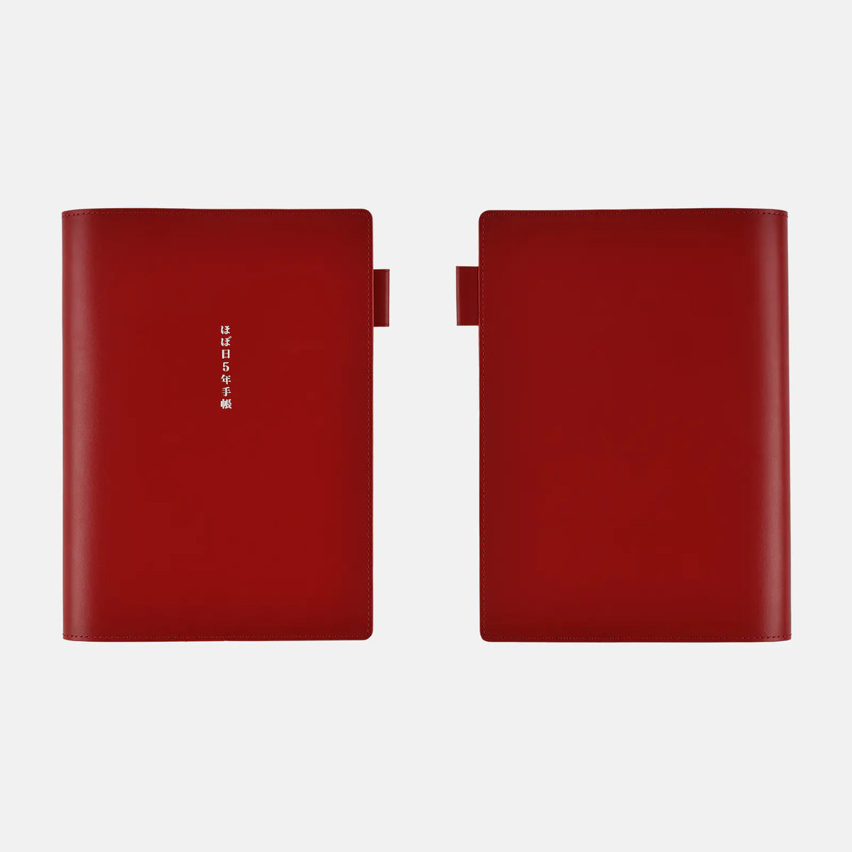 Hobonichi Techo 2027 Large 5-Year Techo Cover Red Leather A5
