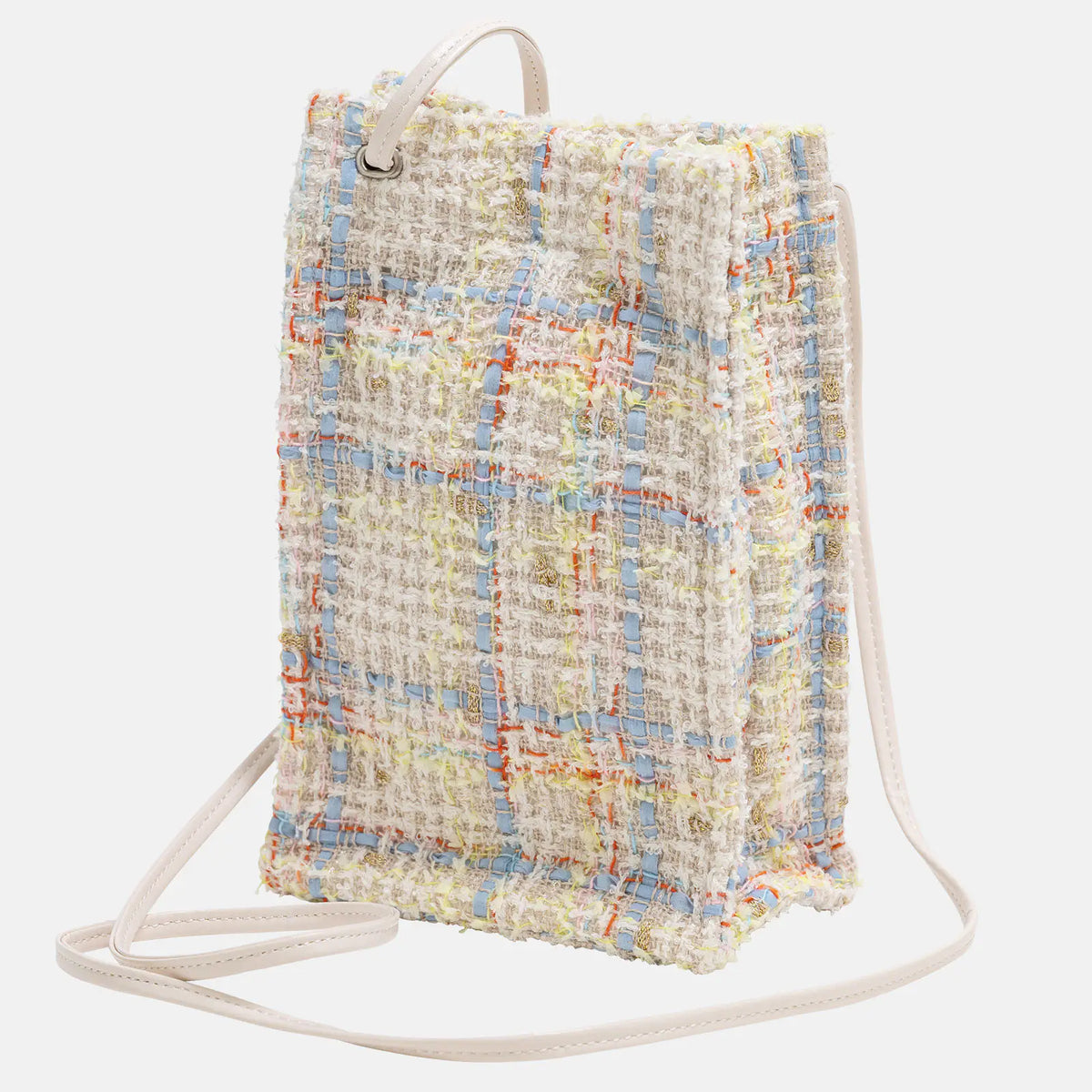 Hobonichi Drawer Pouch Burabura – Iwate Homespun Sherbet Tweed Shoulder Pouch