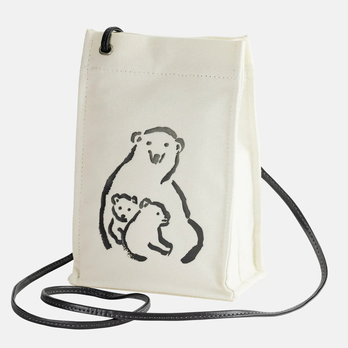Hobonichi Drawer Pouch Gamaguchi Burabura – Polar Bear