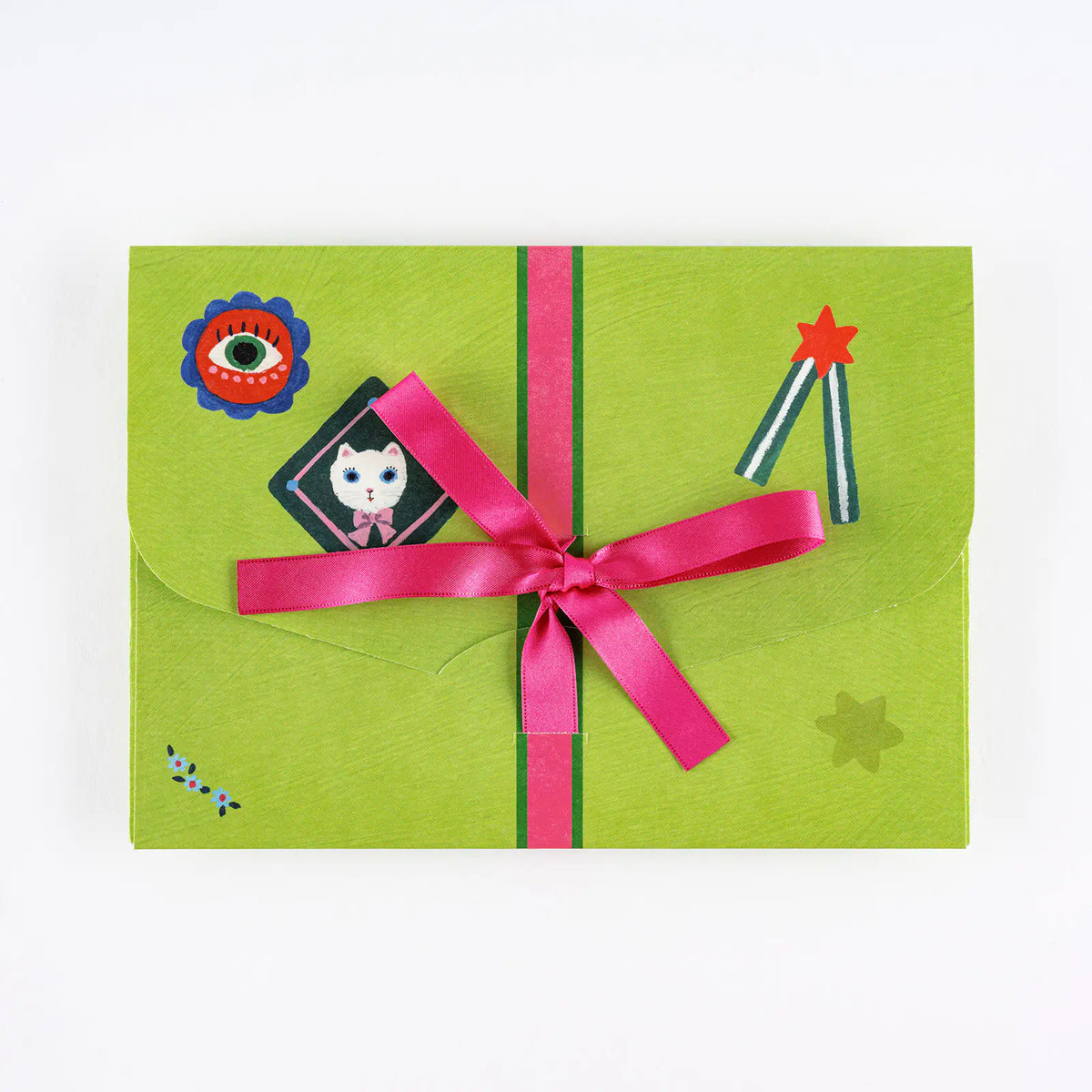 Hobonichi Yumi Kitagishi White Cat Mini File Folder
