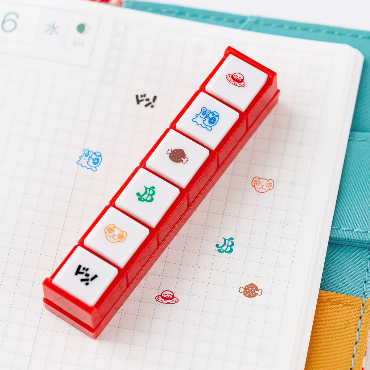 ONE PIECE magazine x Hobonichi Pochitto6 Mini Stamp Set 6 Icons
