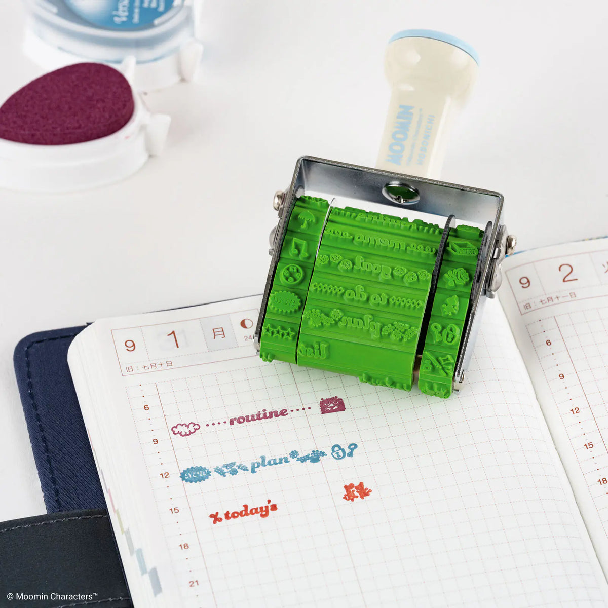Moomin Hobonichi Planner Rotary Stamp Sanby