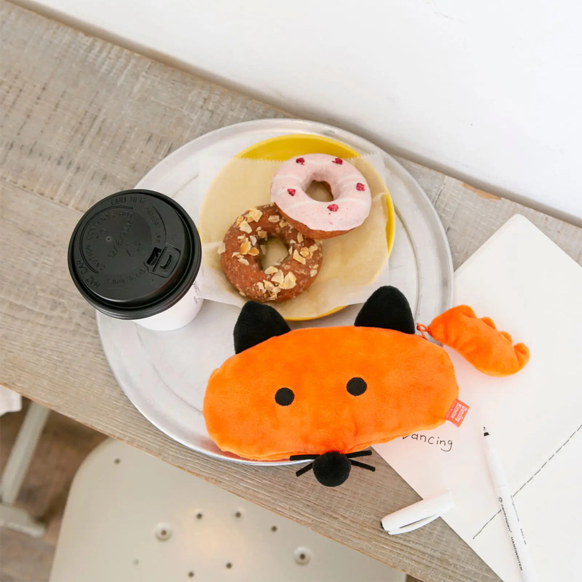 Hobonichi 2027 Dancing Fox Plush Pouch