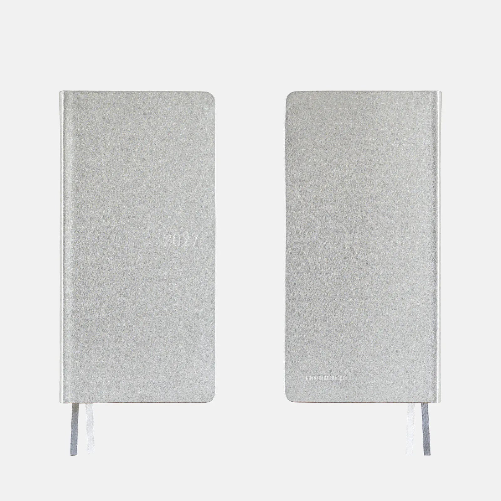 Hobonichi Techo Weeks 2027 Fine Classic “Noble Silver” Leather Planner