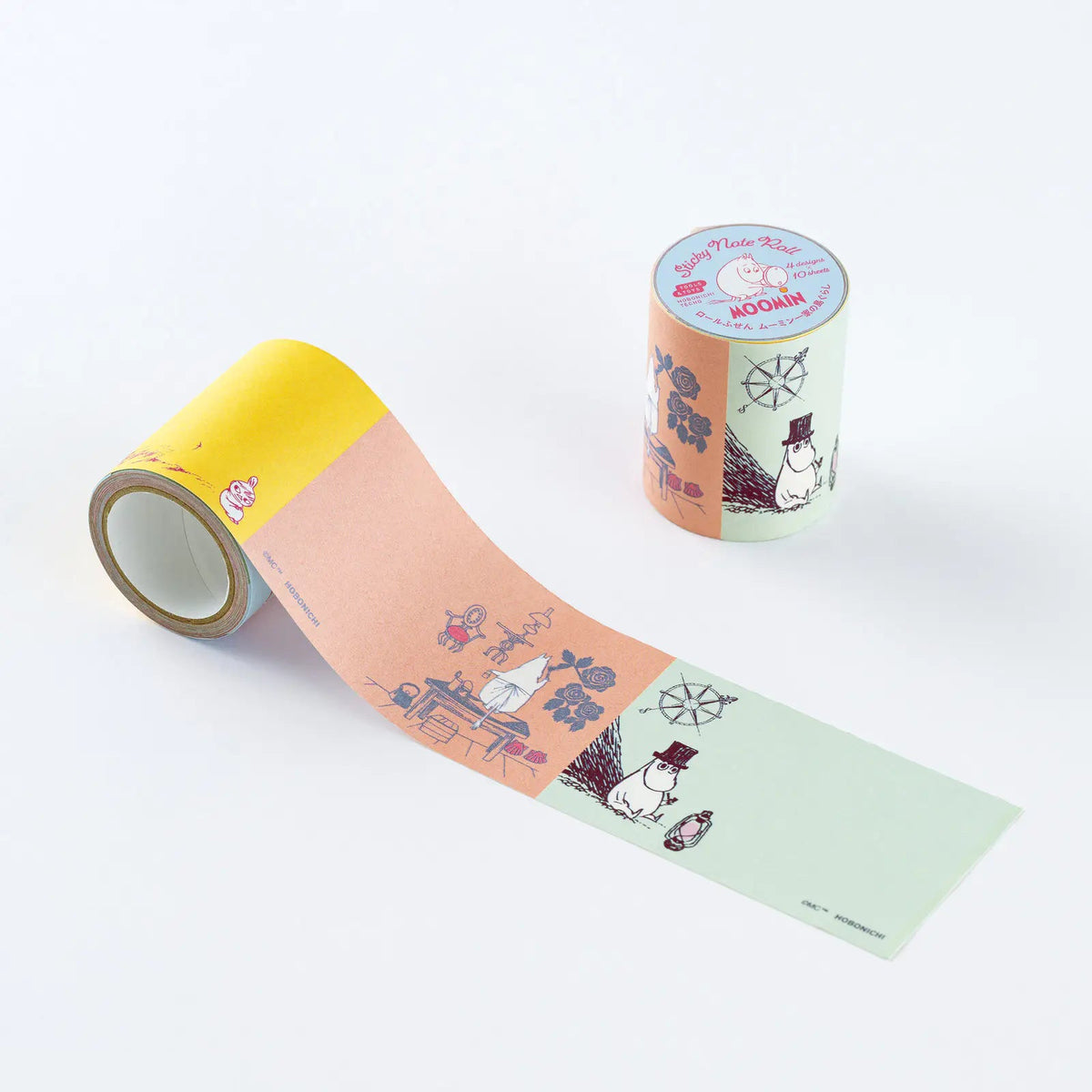 Hobonichi Moomin Roll Sticky Notes Moomin Family Island Life