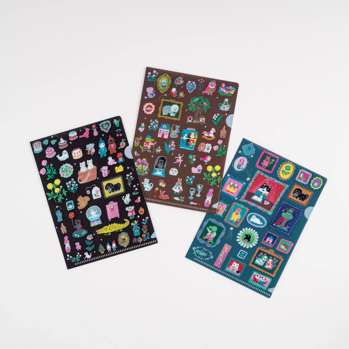 Hobonichi Yumi Kitagishi Souvenir Clear File Folder Set for Original A6 3 Pieces