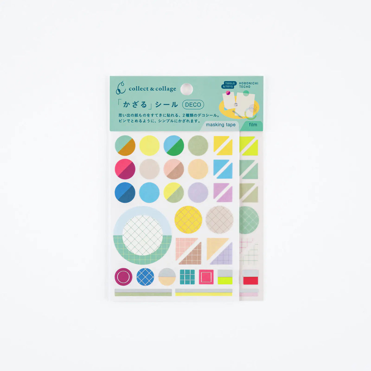 Hobonichi collect & collage Decorative Stickers DECO Masking Film 2 Sheets