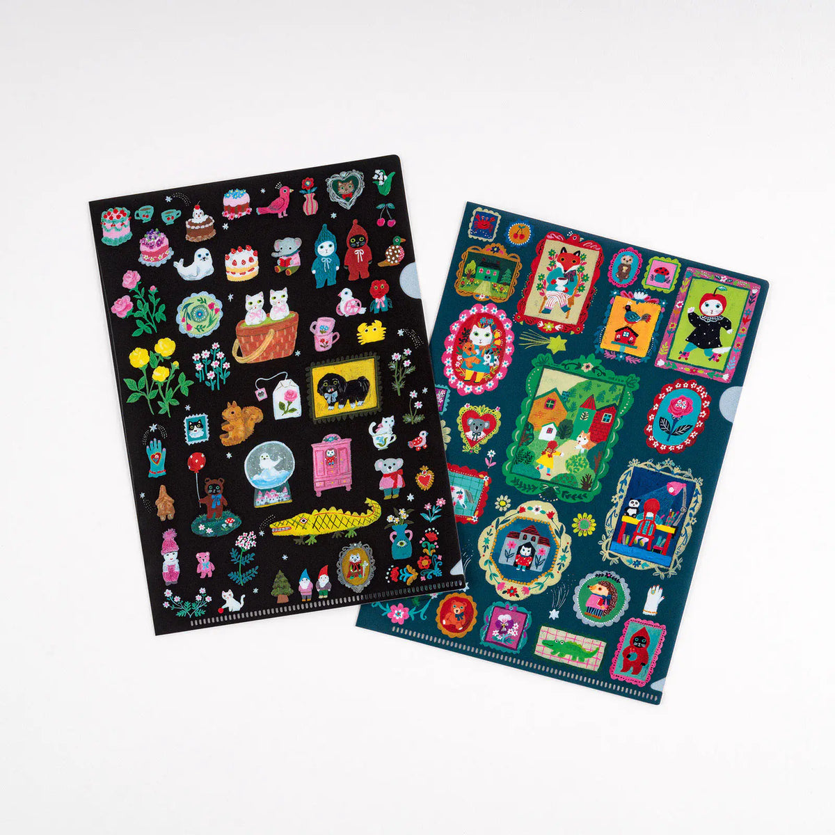 Hobonichi Yumi Kitagishi Souvenir Clear File Folder Set for Cousin A5 2 Pieces