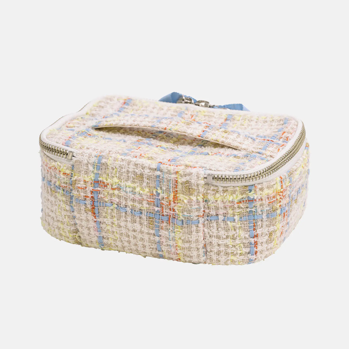 Hobonichi Drawer Pouch Container – Iwate Homespun Sherbet Tweed Organizer Pouch