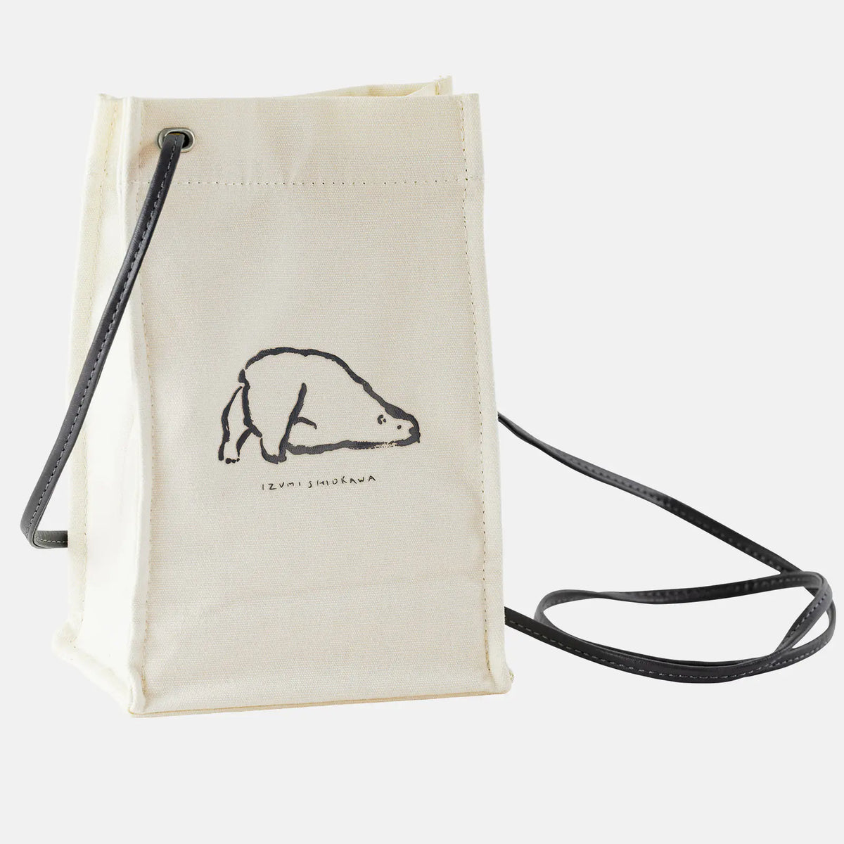 Hobonichi Drawer Pouch Gamaguchi Burabura – Polar Bear