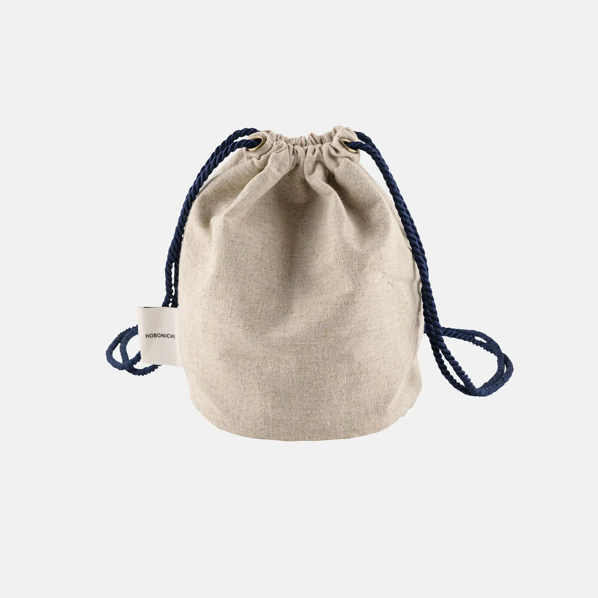 Hobonichi Anytime Drawstring Bag – Ukrainian Flowers Linen Mini Shoulder Bag