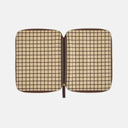 Hobonichi Techo Taito Zip Cafe au Lait Check Planner Cover 2027