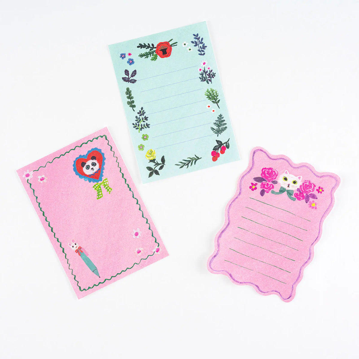 Hobonichi Yumi Kitagishi White Cat Mini Letter Set