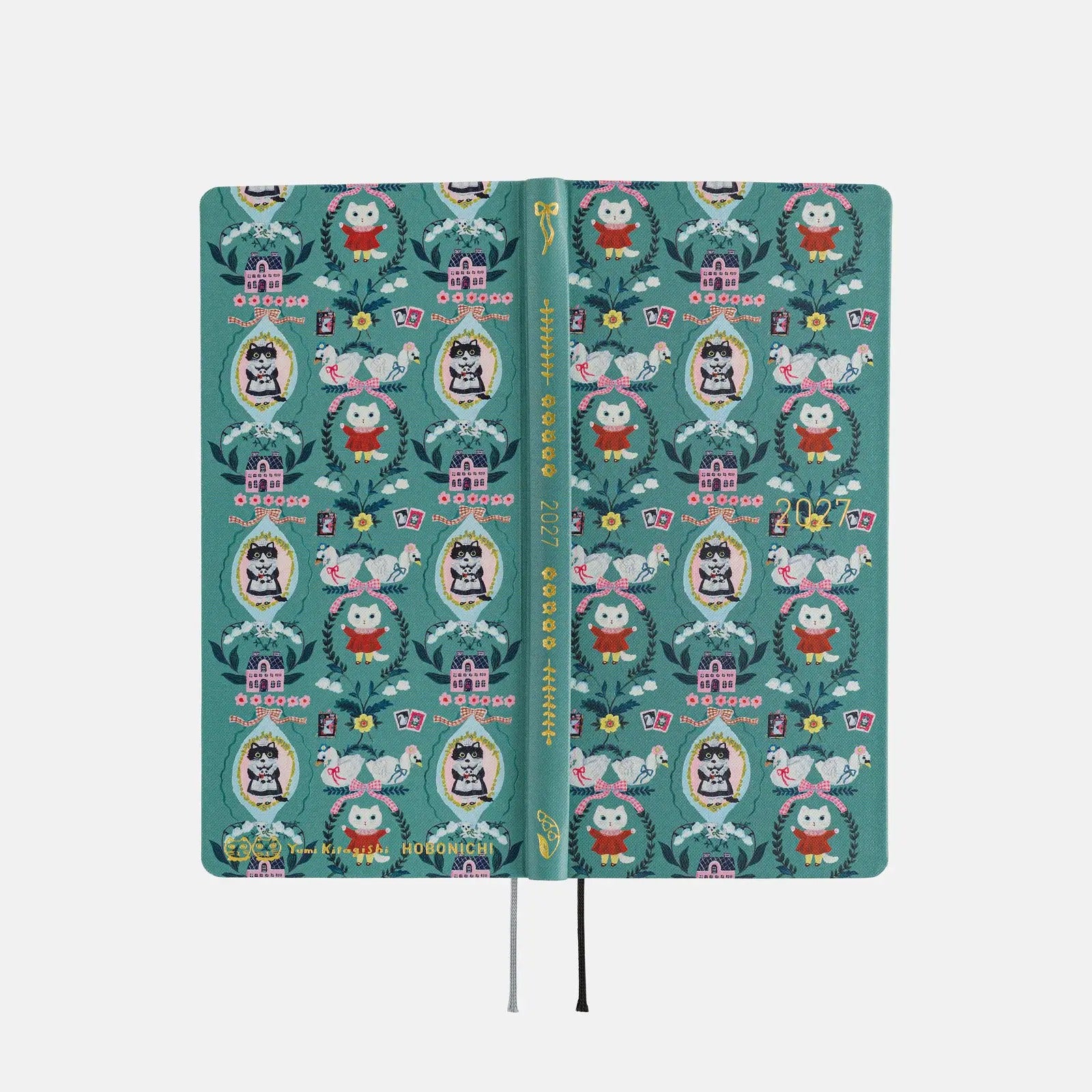 Hobonichi Techo Weeks 2027 White Cat Wallpaper Planner