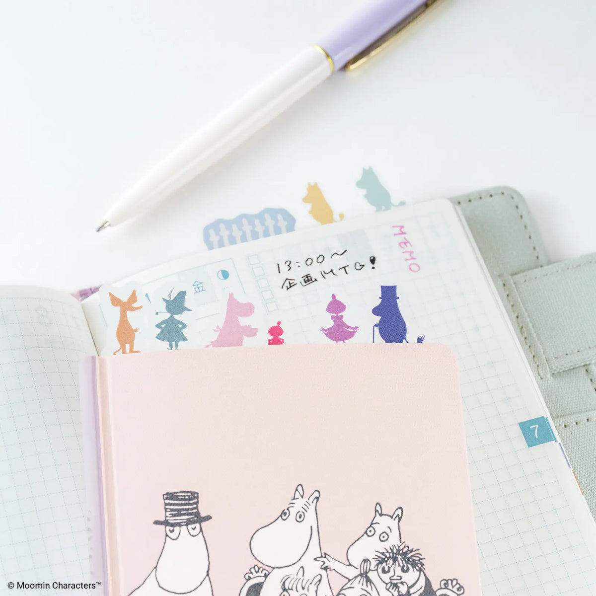Hobonichi Moomin Index Sticky Notes Moominvalley Characters