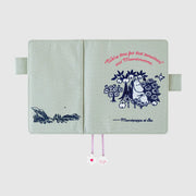 Hobonichi Techo 2027 Moomin My Garden Pale Mint A6 Planner Cover