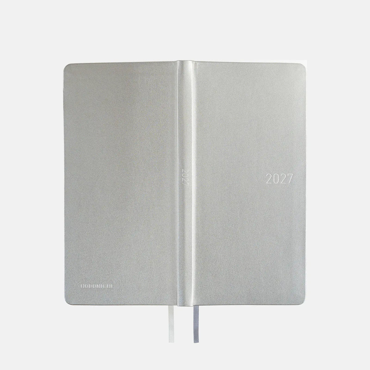 Hobonichi Techo Weeks 2027 Fine Classic “Noble Silver” Leather Planner