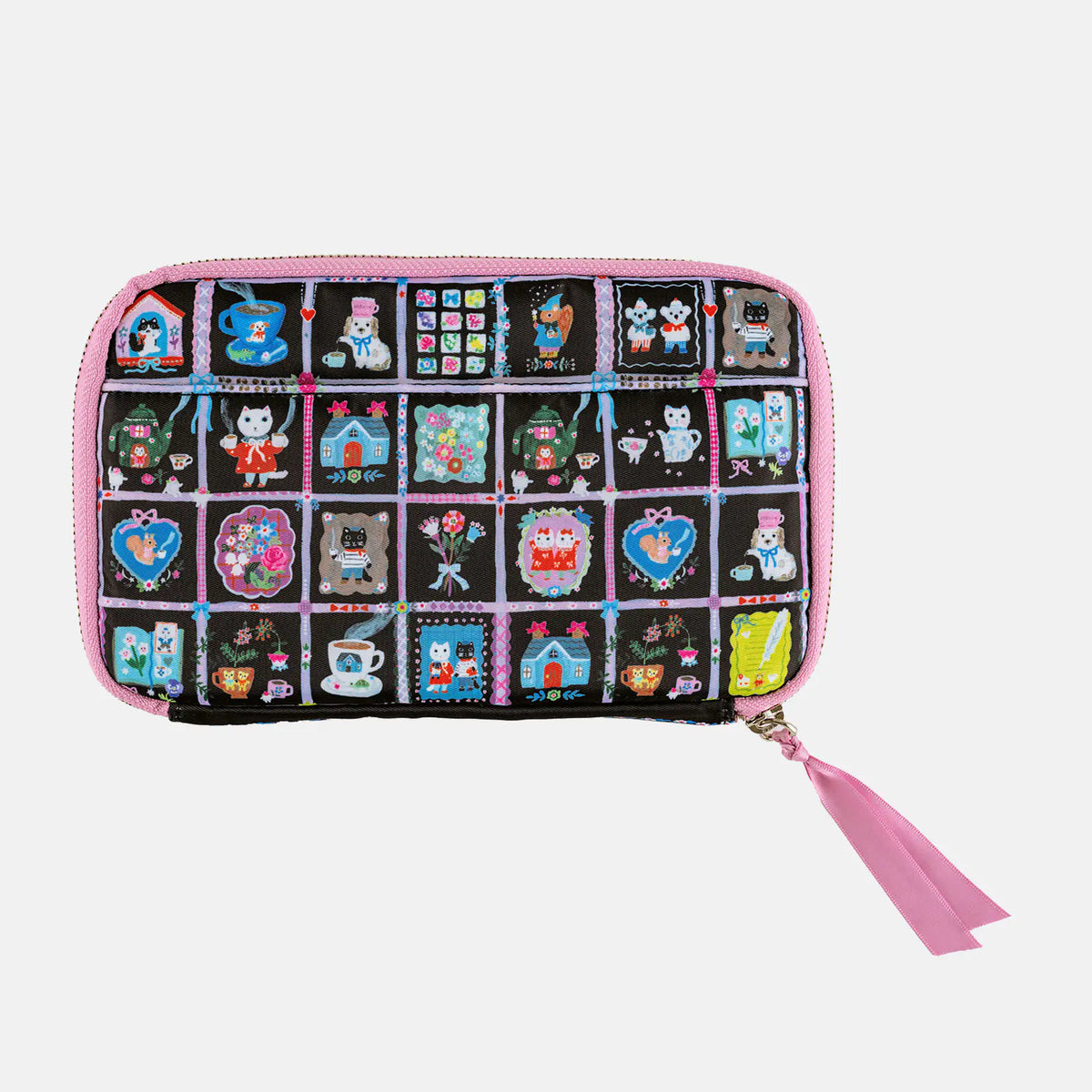 Hobonichi Techo Yumi Kitagishi “Coffee Together” Large Sister Drawer Pouch