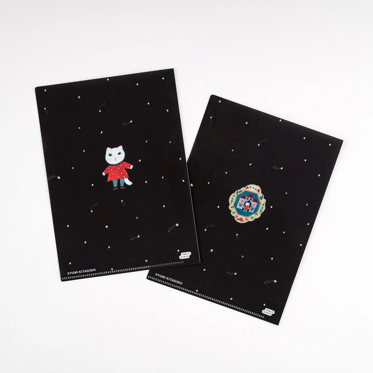 Hobonichi Yumi Kitagishi Souvenir Clear File Folder Set for Cousin A5 2 Pieces