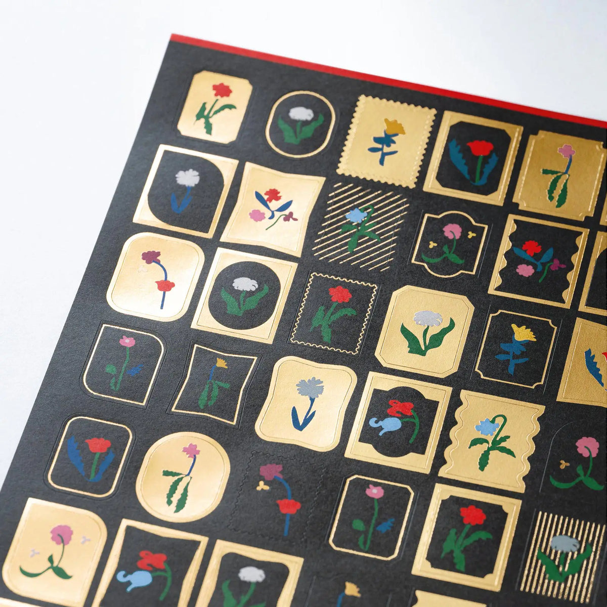Hobonichi Yoshiro Watanabe Petit Bloom Gold Foil Stickers