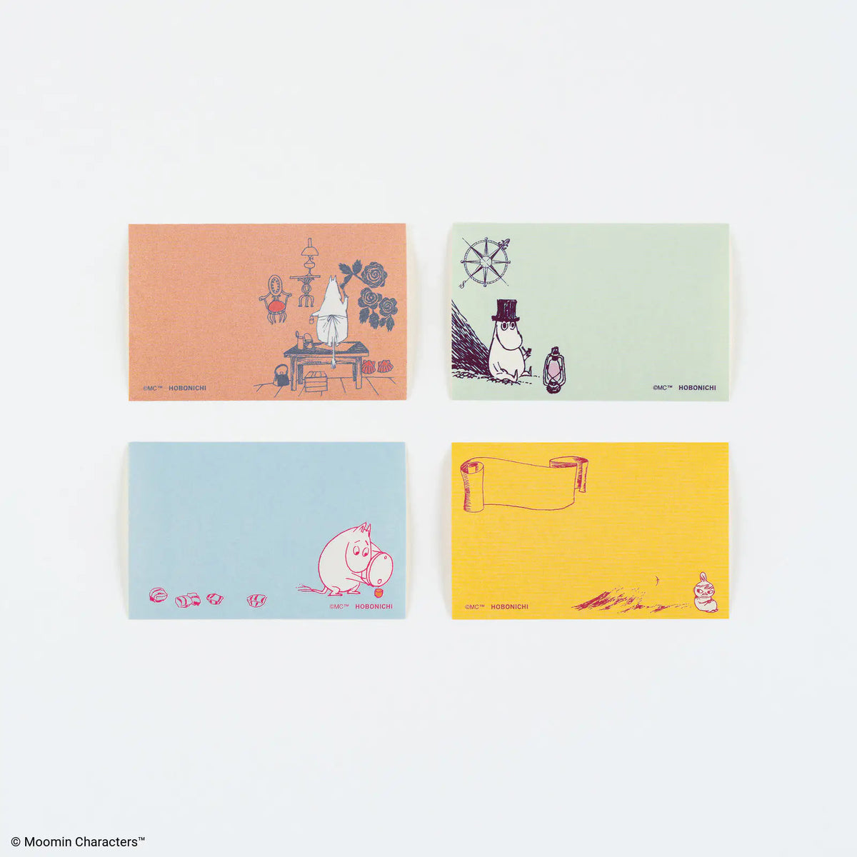 Hobonichi Moomin Roll Sticky Notes Moomin Family Island Life
