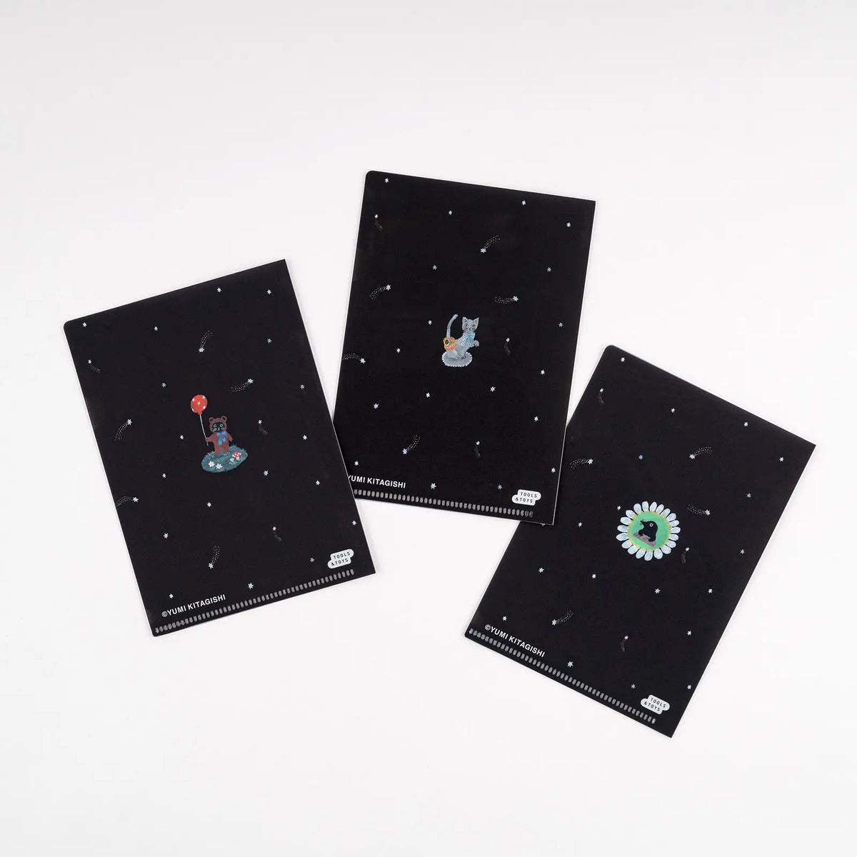 Hobonichi Yumi Kitagishi Souvenir Clear File Folder Set for Original A6 3 Pieces