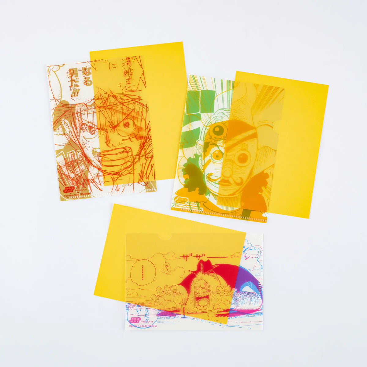 ONE PIECE magazine x Hobonichi Clear File Folder Set for Original A6 3-Piece Set Pre-order