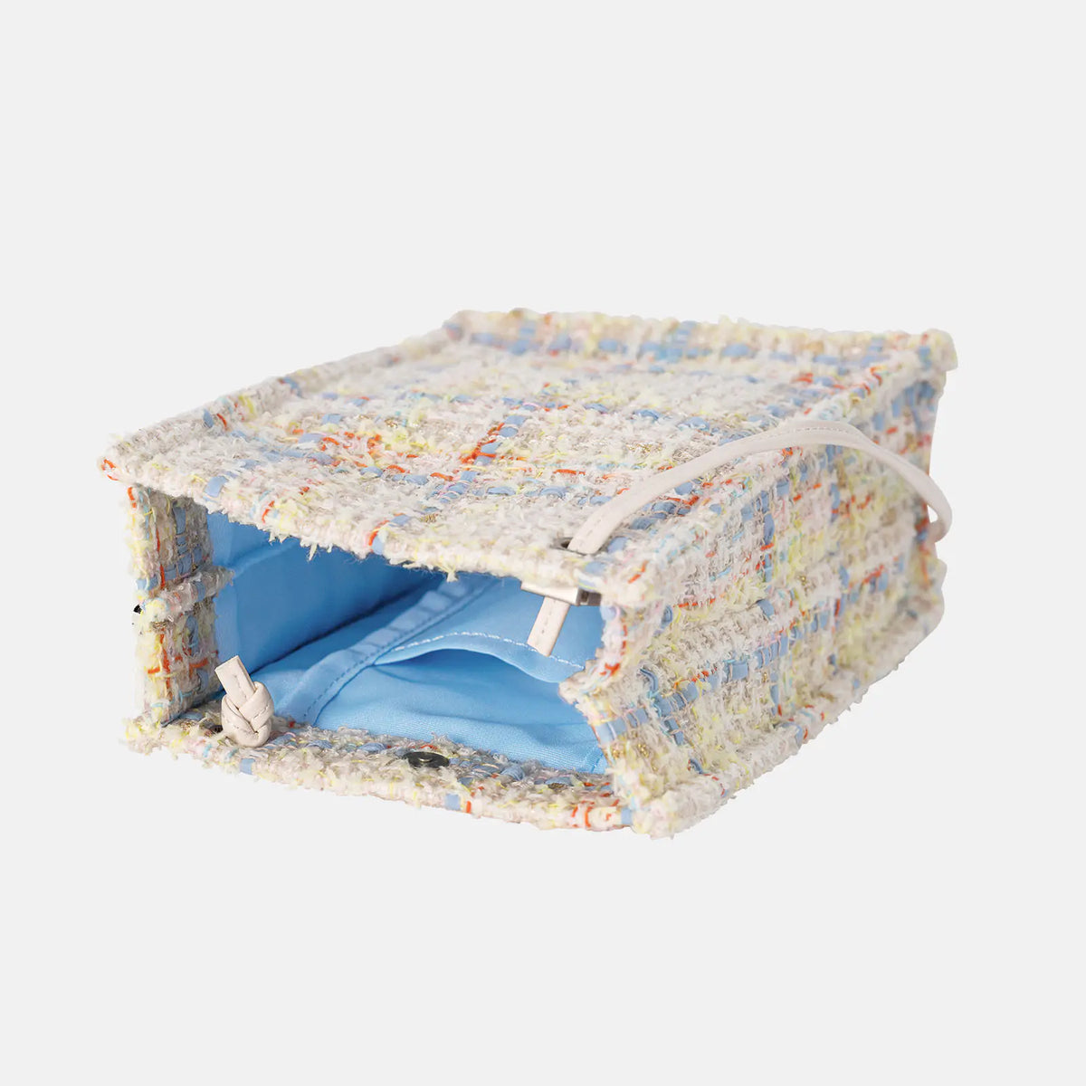 Hobonichi Drawer Pouch Burabura – Iwate Homespun Sherbet Tweed Shoulder Pouch
