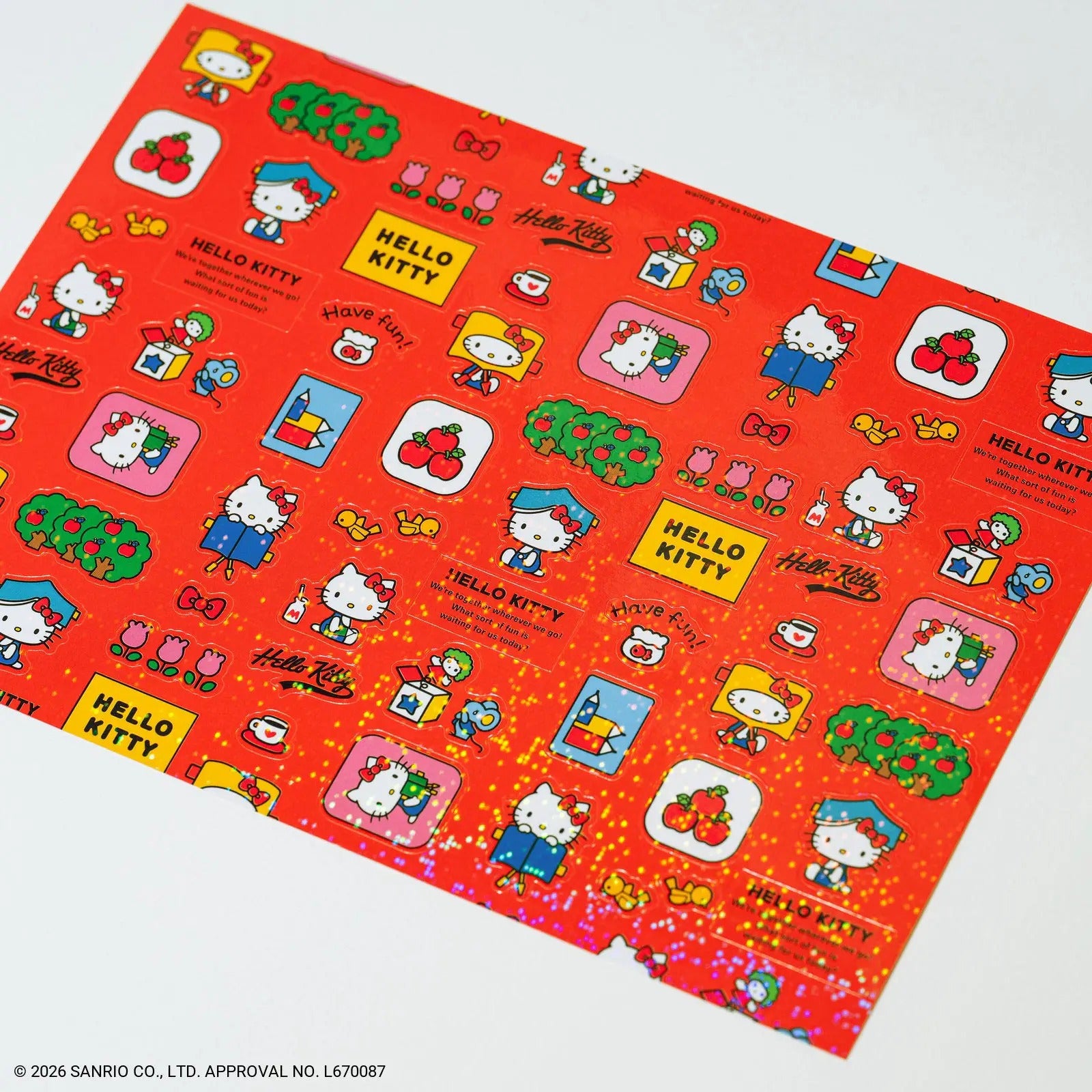 Hobonichi Techo 2027 Hello Kitty “Friends with the Planner” Sticker Sheet