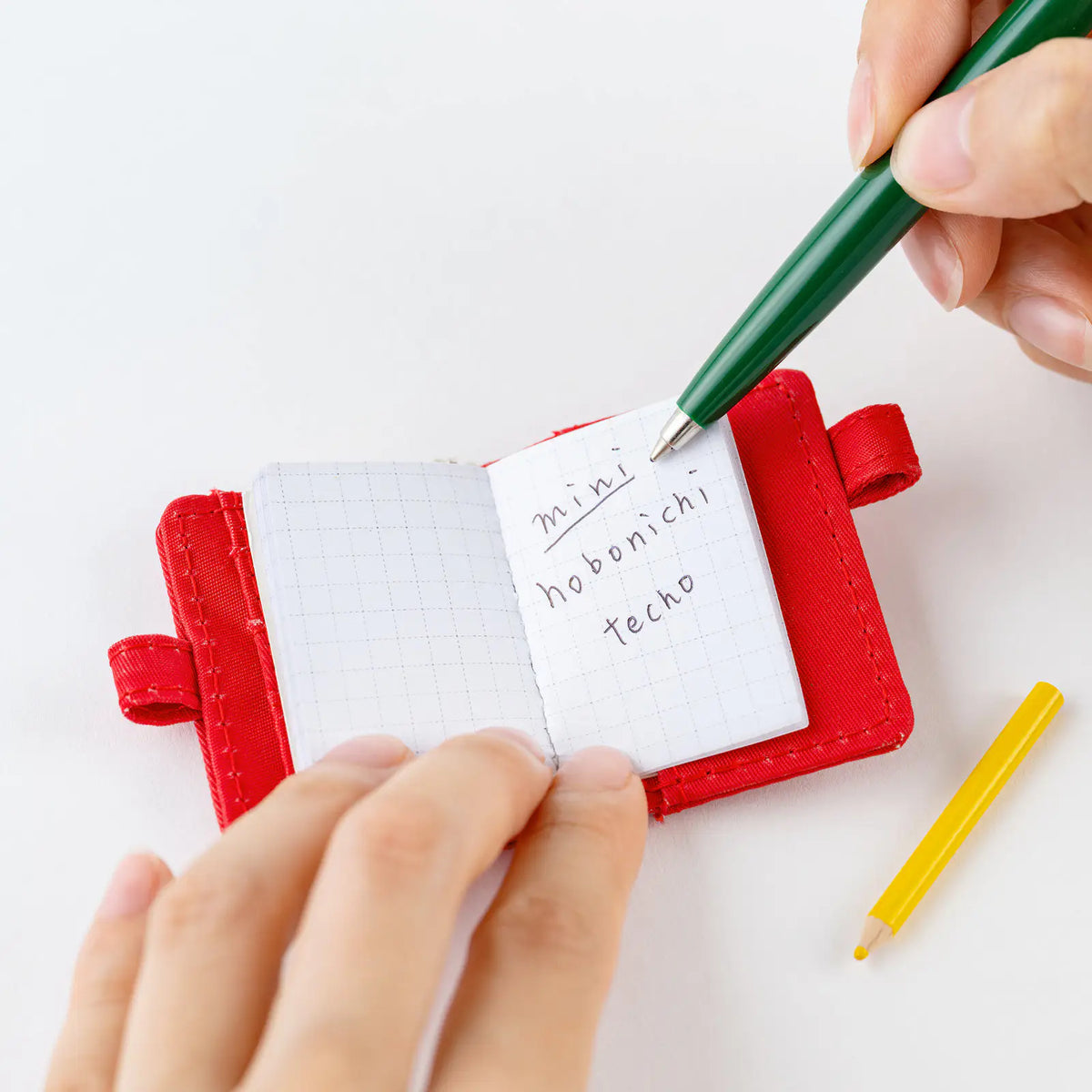 Hobonichi Techo Mini Keychain with Mini Notebook