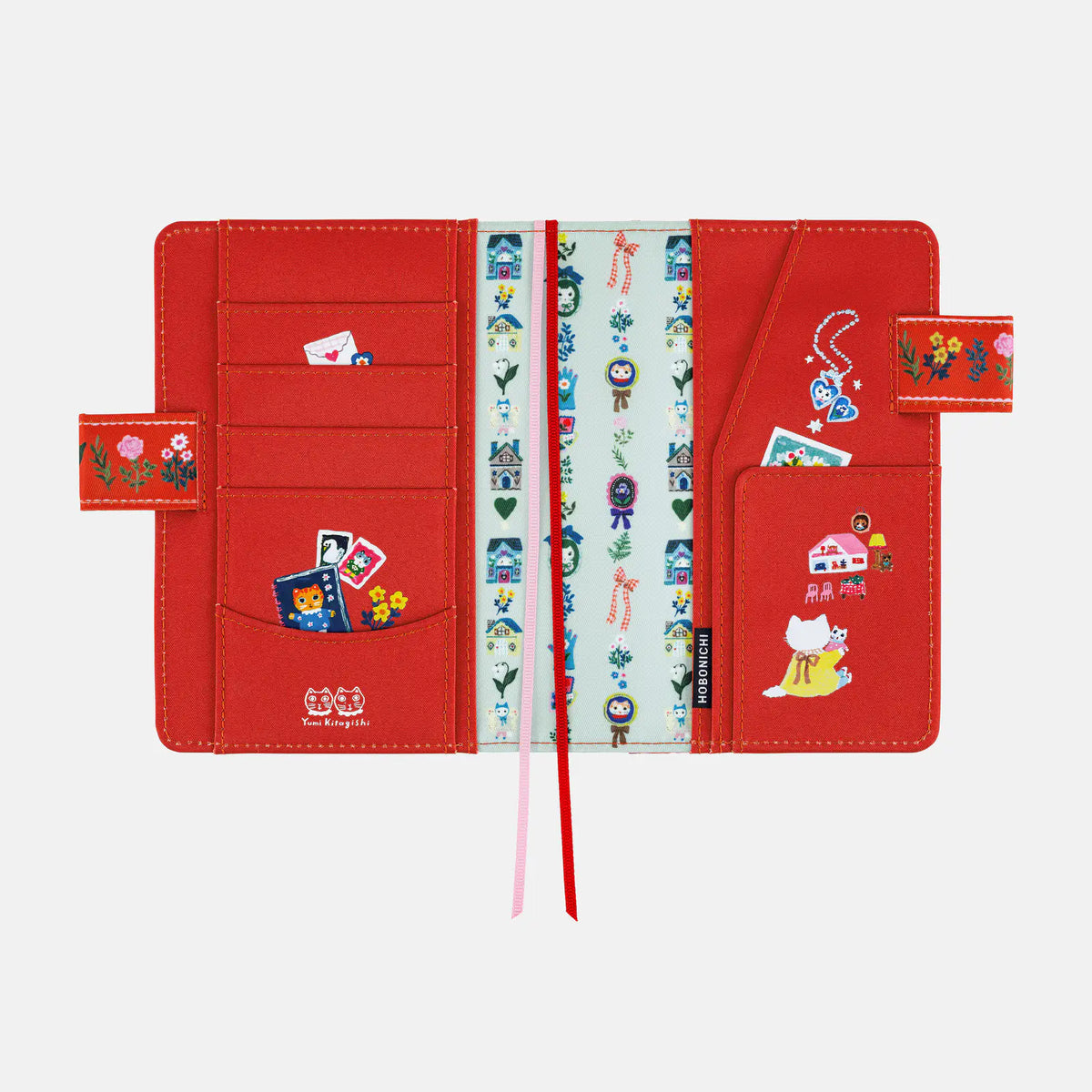 Hobonichi Techo 2027 Yumi Kitagishi White Cat House A6 Planner Cover