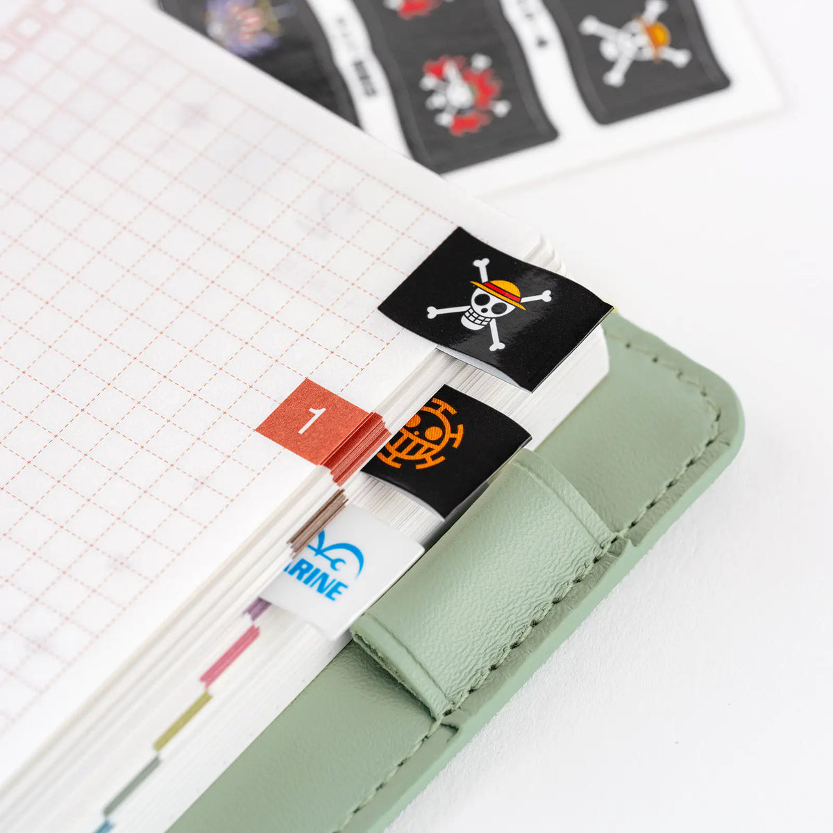 ONE PIECE magazine x Hobonichi Pirate Flag Index Stickers