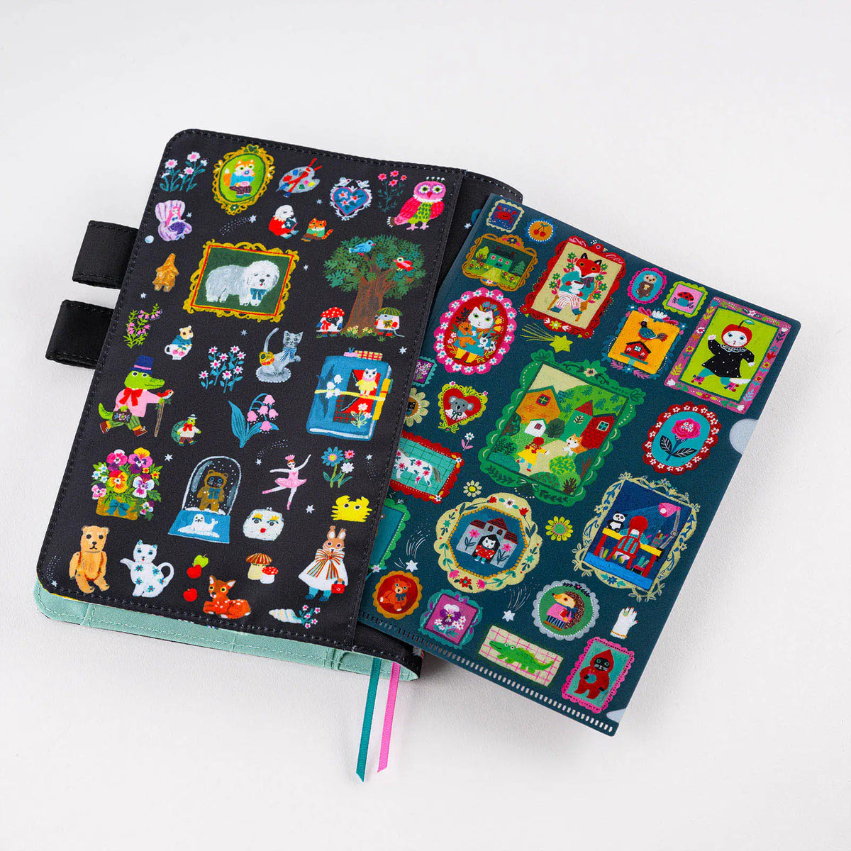 Hobonichi Yumi Kitagishi Souvenir Clear File Folder Set for Cousin A5 2 Pieces