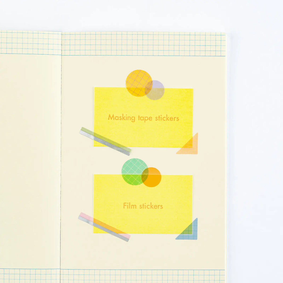 Hobonichi collect & collage Decorative Stickers DECO Masking Film 2 Sheets