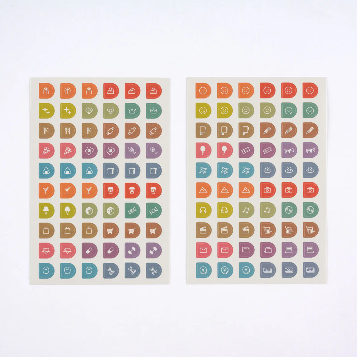 Hobonichi Techo TSUKI no IRO Schedule Sticker Set Planner Stickers 5 Sheets