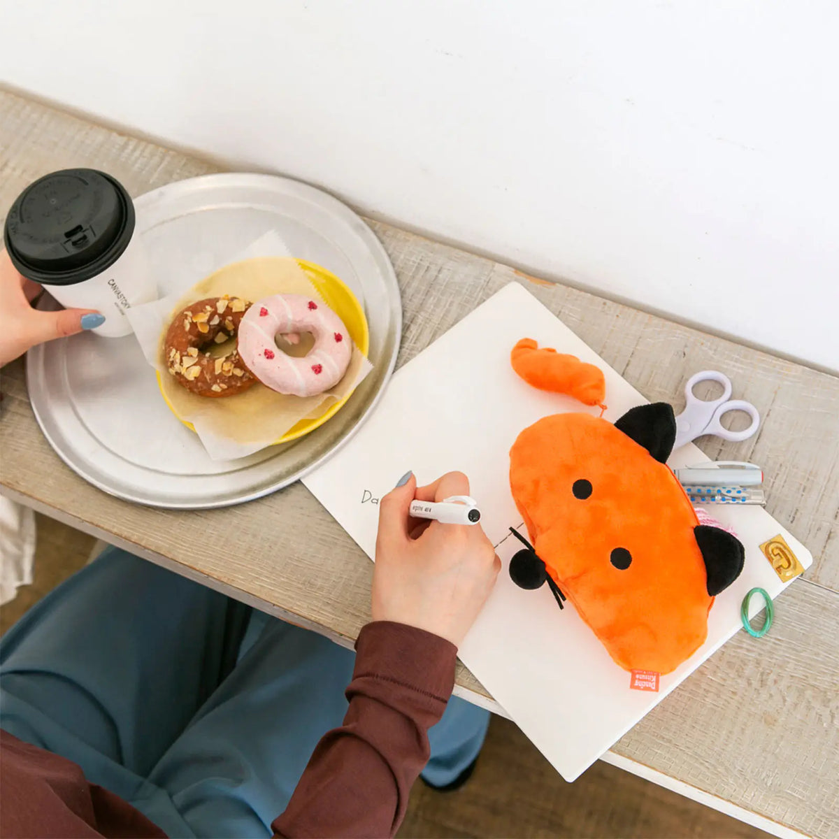 Hobonichi 2027 Dancing Fox Plush Pouch
