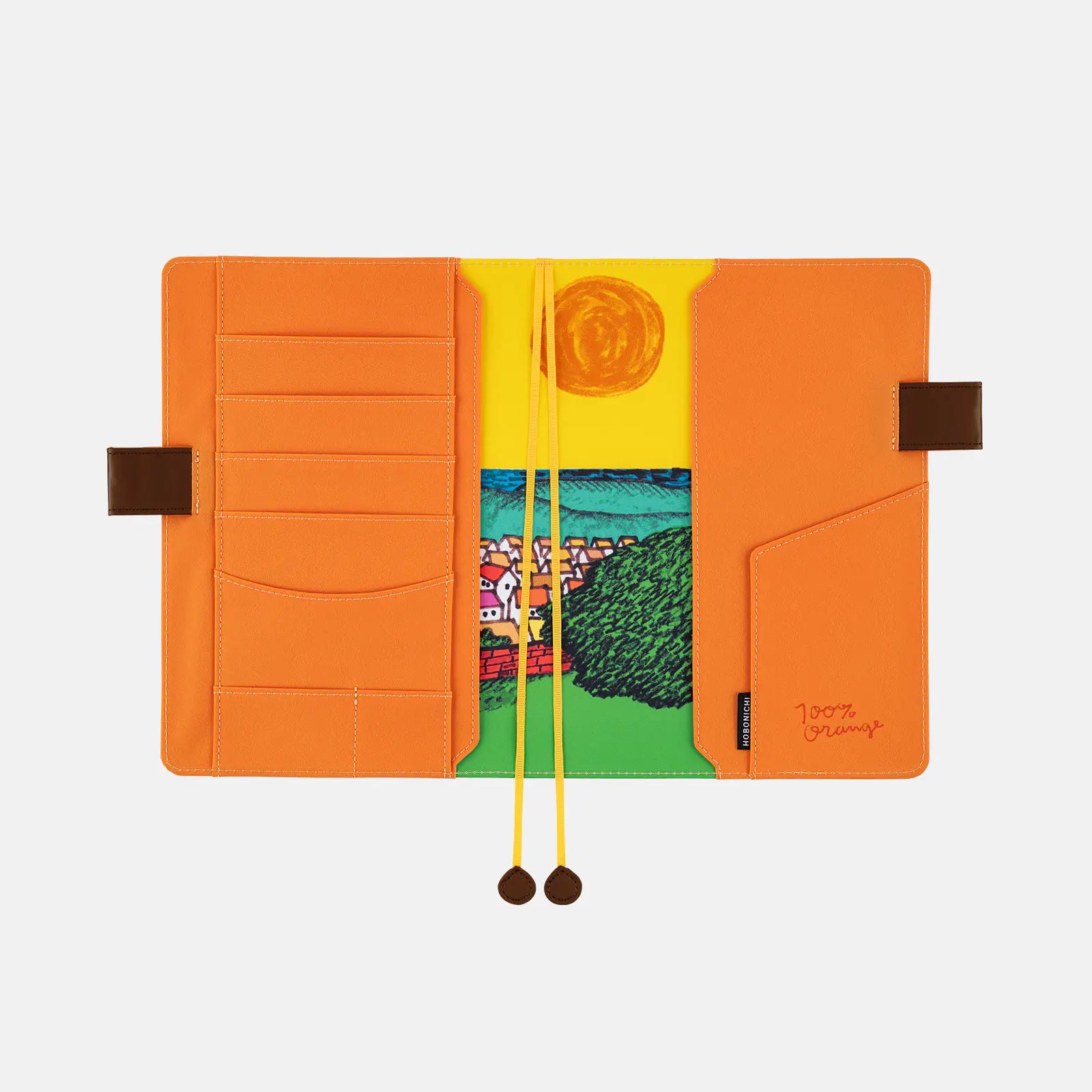 Hobonichi Techo A5 100%ORANGE The Squirrels Go Somewhere Planner Cover 2027