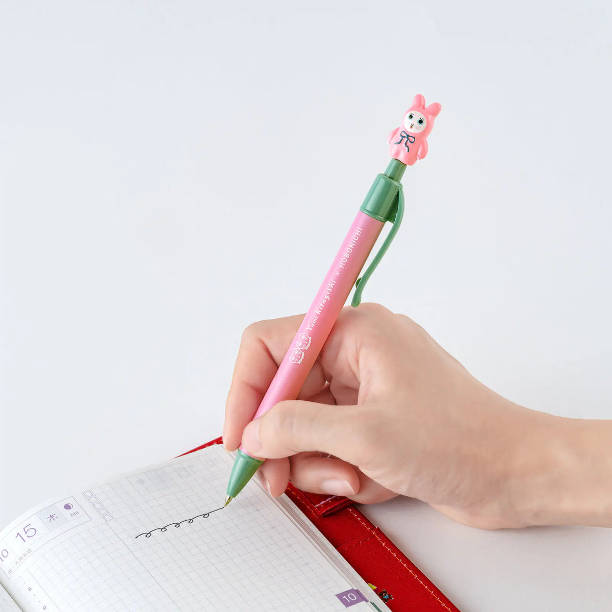Hobonichi Yumi Kitagishi Shiro Neko Rabbit Costume Ballpoint Pen 0.5mm