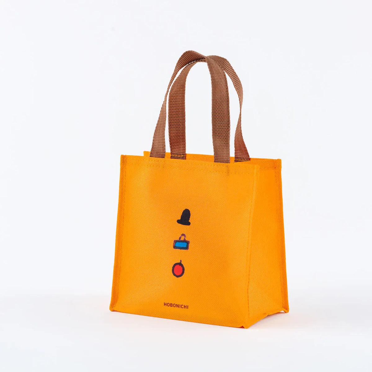 Hobonichi Small Permanent Paper Bag Yumi Kitagishi Shiro Neko 100%ORANGE Donguri