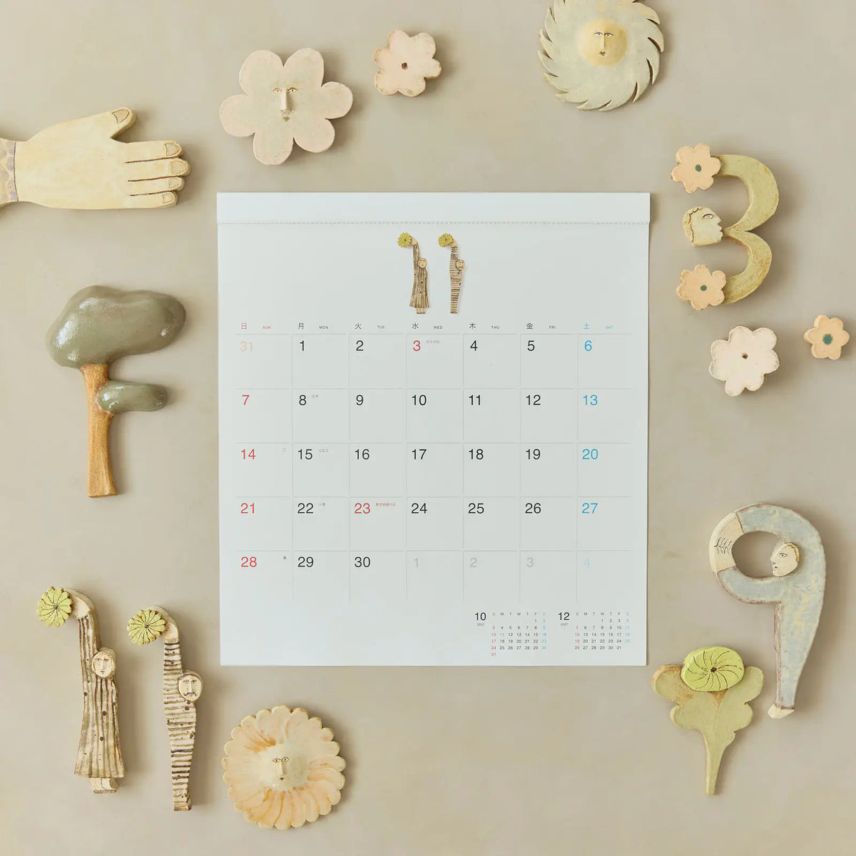 Hobonichi Whiteboard Calendar 2027 Full Size