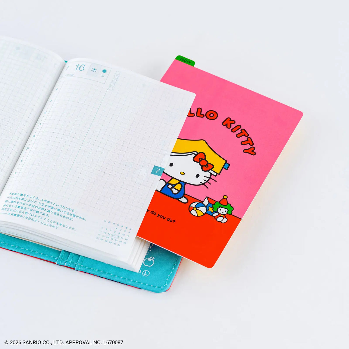 Hobonichi Techo 2027 Hello Kitty Planner Pencil Board Original A6 Cousin A5 Weeks