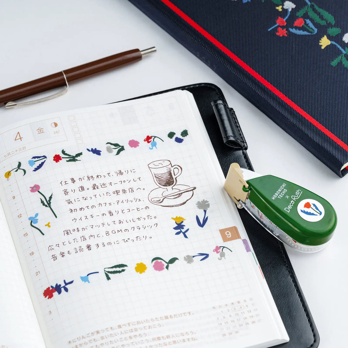 Hobonichi Decorash Floating Donut Petit Bloom Candy Dream Plus
