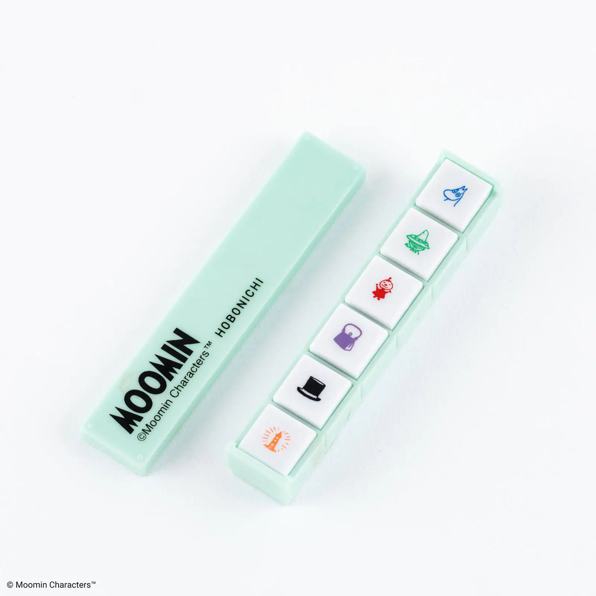 Hobonichi Moomin Pochitto6 Mini Pre-Inked Stamps 6 Icons