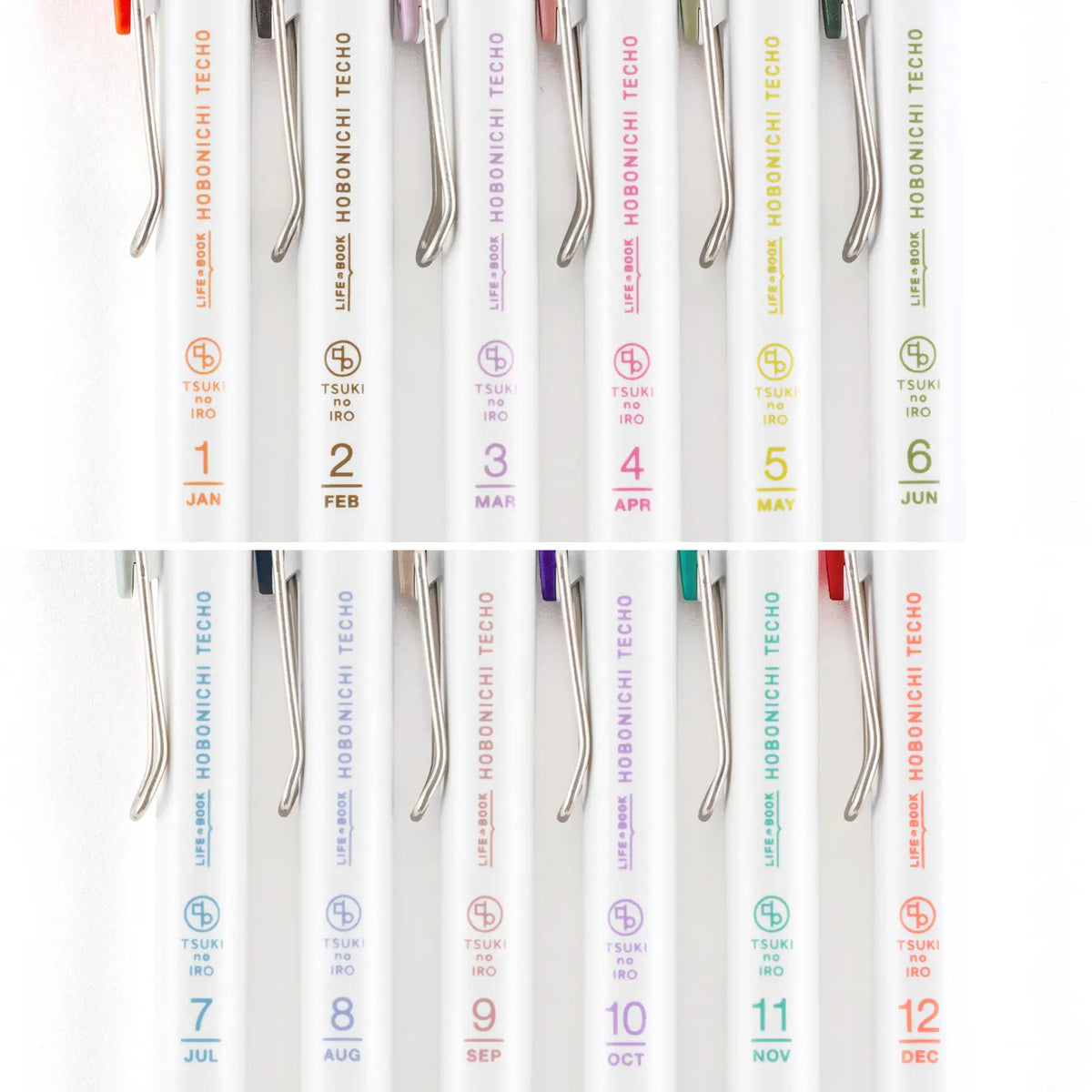 Hobonichi TSUKI no IRO Uni-ball One 0.38mm 6 Pen Set with Case
