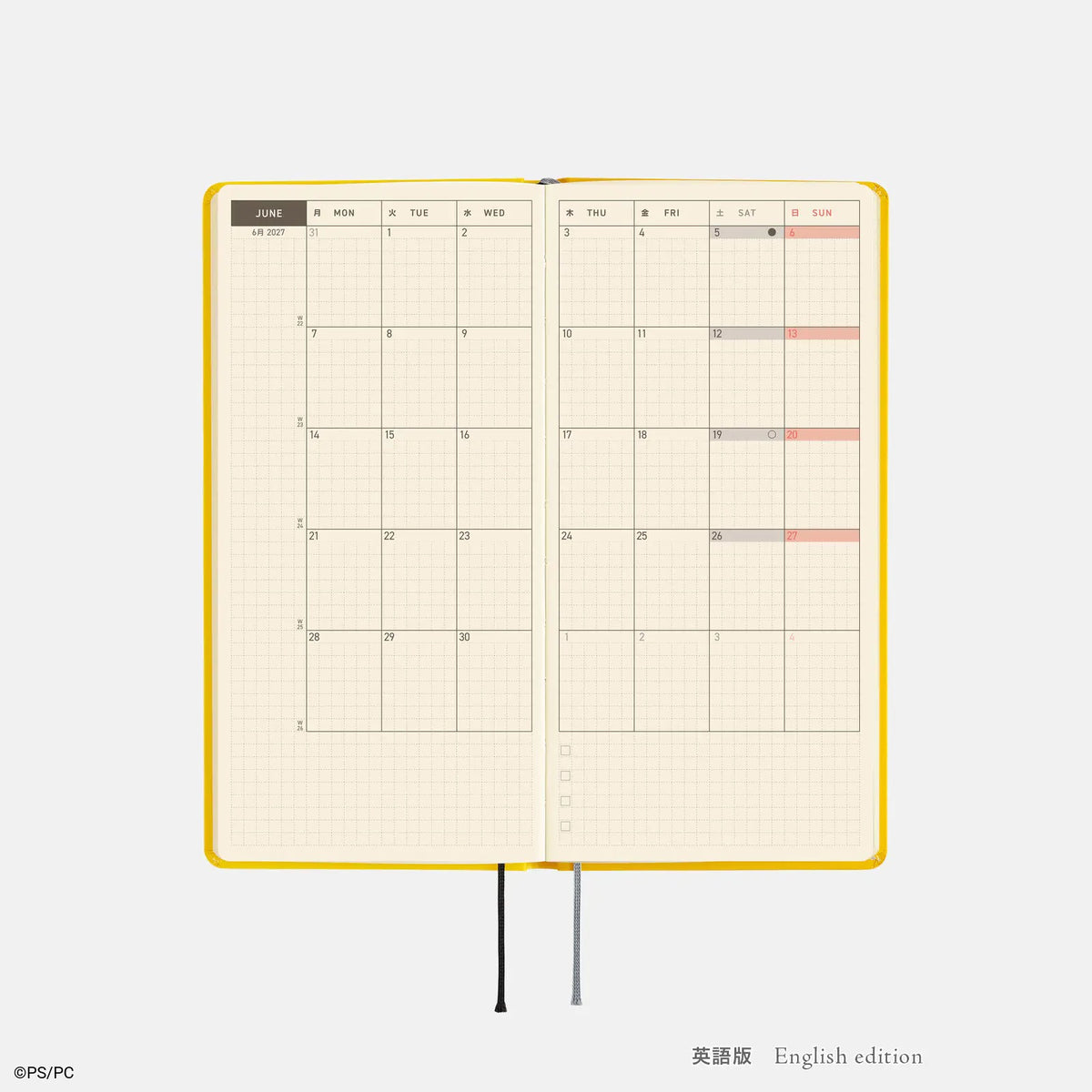 Hobonichi Techo Weeks 2027 BANANA Planner