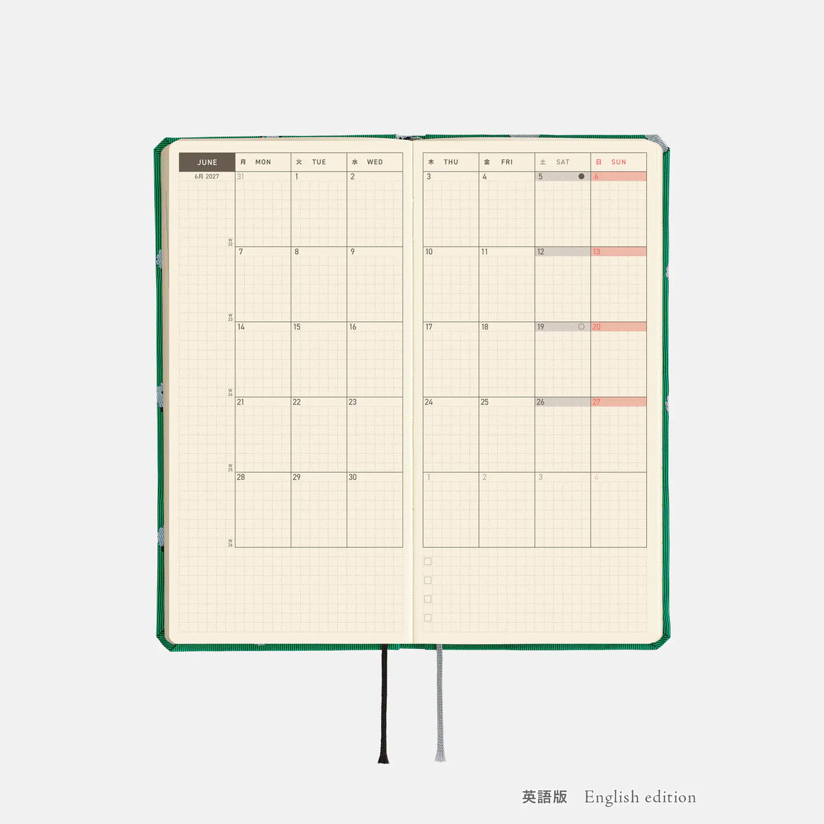 Hobonichi Techo Weeks Mega 2027 Tie & Chief “Sheep Sheep Sheep” Planner